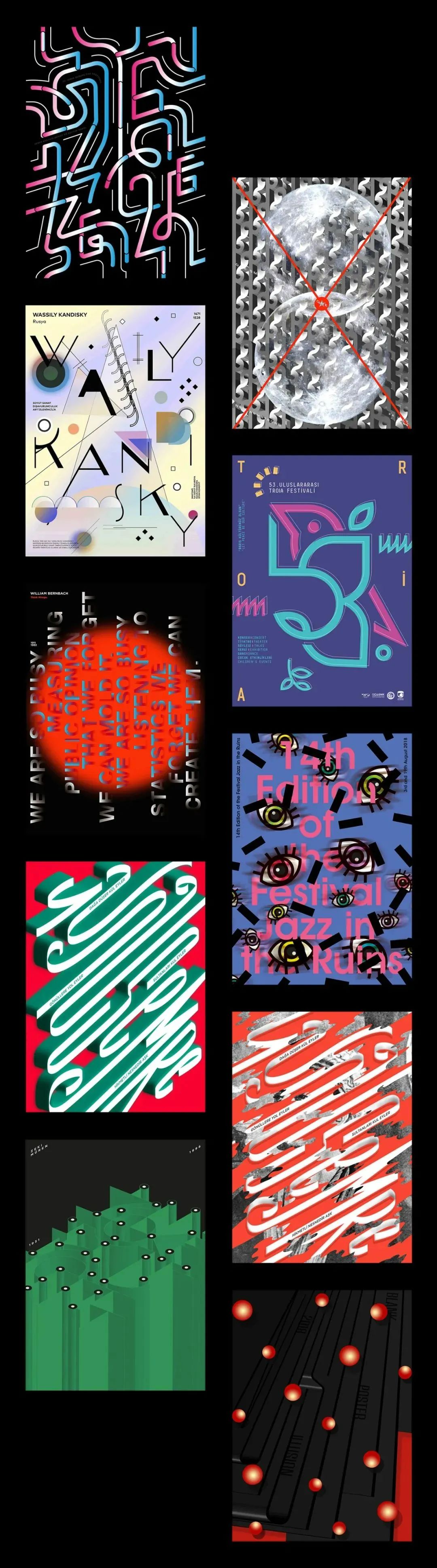 風格獨特字體海報設(shè)計欣賞